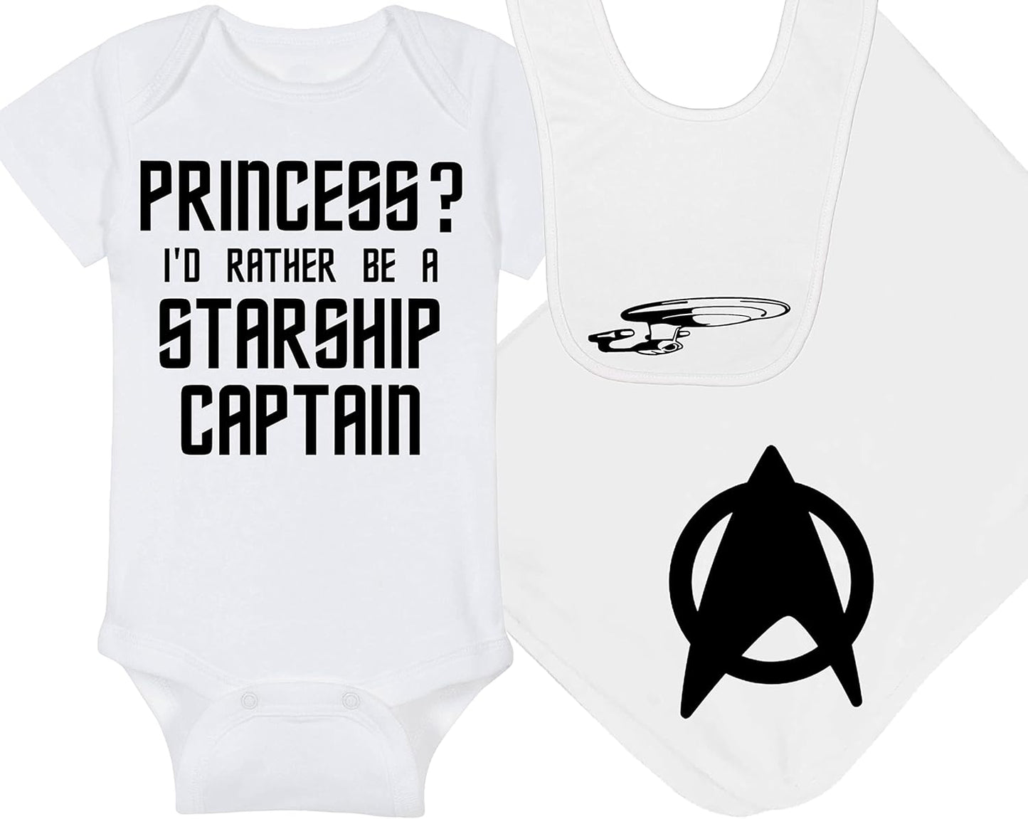 Princess? I'd Rather Be A Starship Captain Baby Gift Set