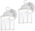 LIT-PaTH Dusk to Dawn Outdoor Wall Lantern 2-Pack - Bright Compact