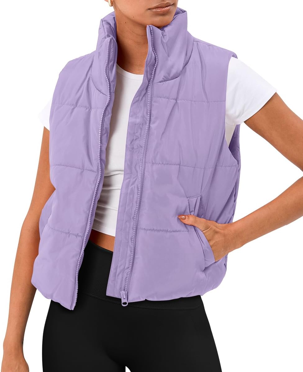 AUTOMET Puffer Vest Women Sleeveless Winter Clothing