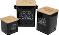 Set of Kitchen Canisters for Storing Potatoes, Onions, and Garlic