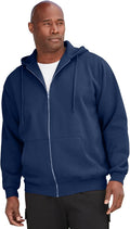 KingSize Men's Big & Tall Fleece Zip-front Hoodie Jacket - Warm
