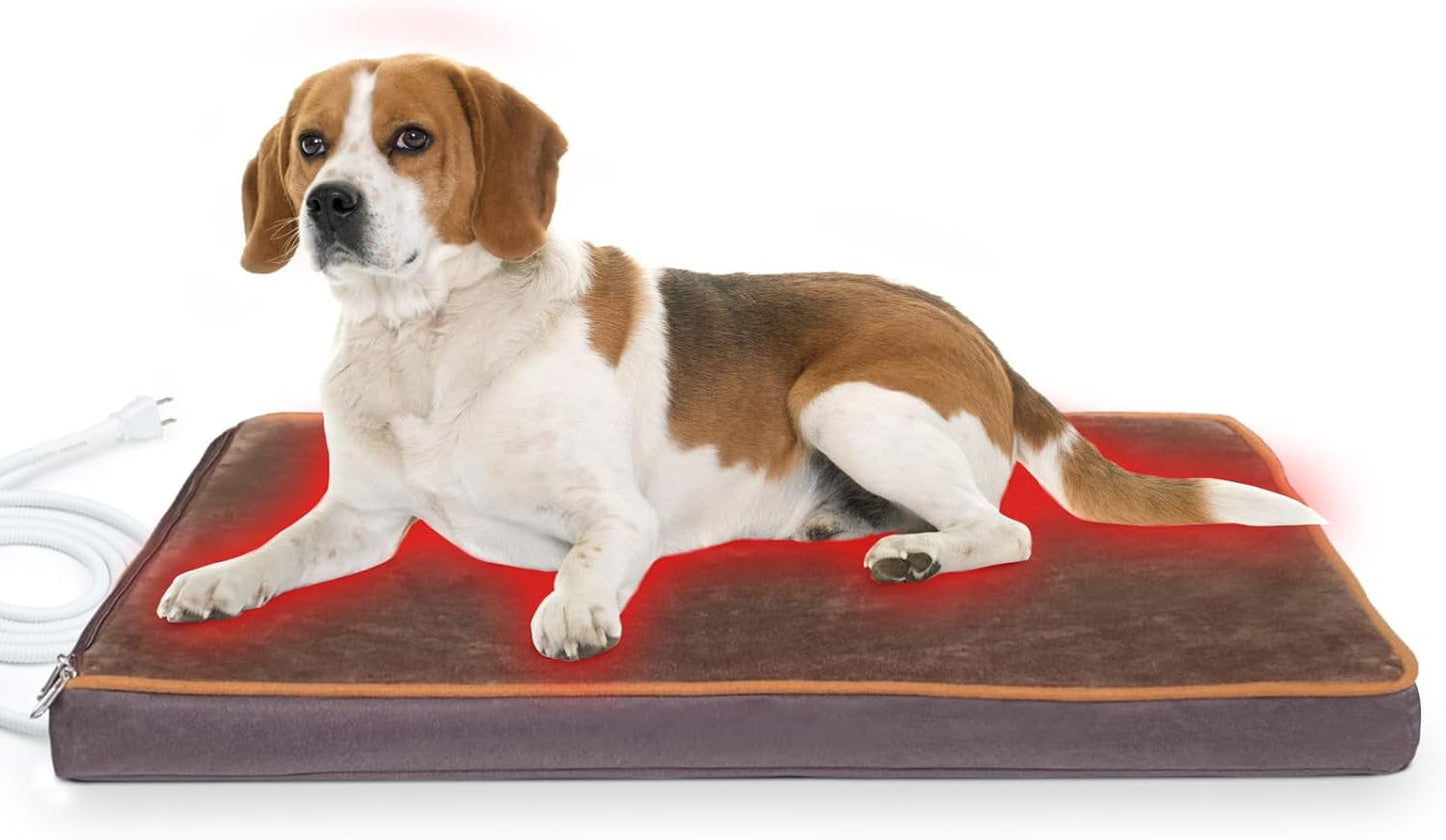 NAMOTEK Outdoor Heated Pet Bed for Cats and Dogs in Winter