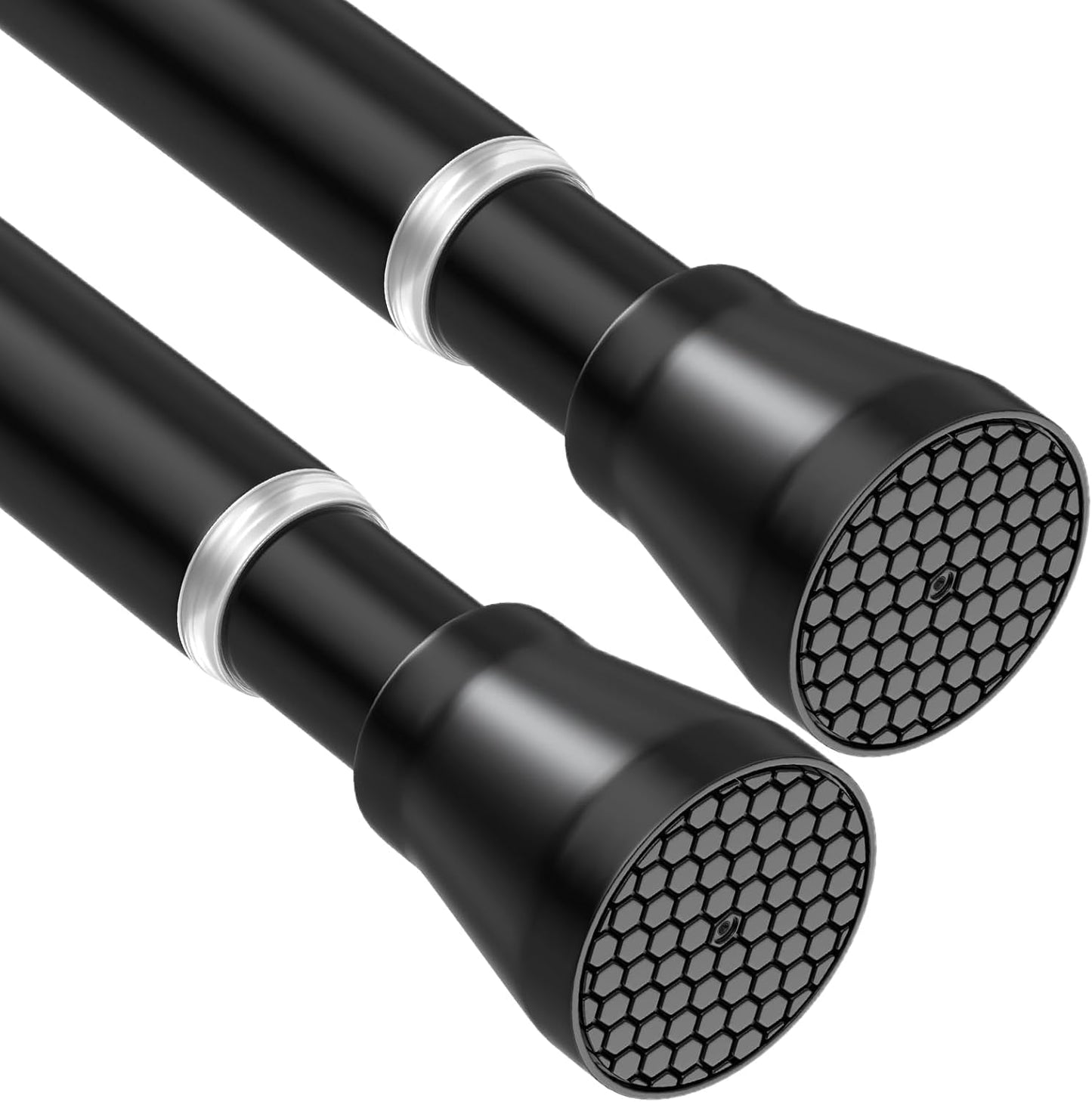 AIZESI Tension Curtain Rods for Windows 43 to 73 Inch
