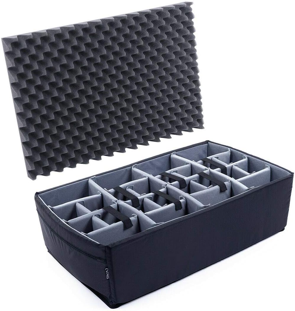 Grey Padded Dividers and Lid Foam for Pelican iM2950 Case
