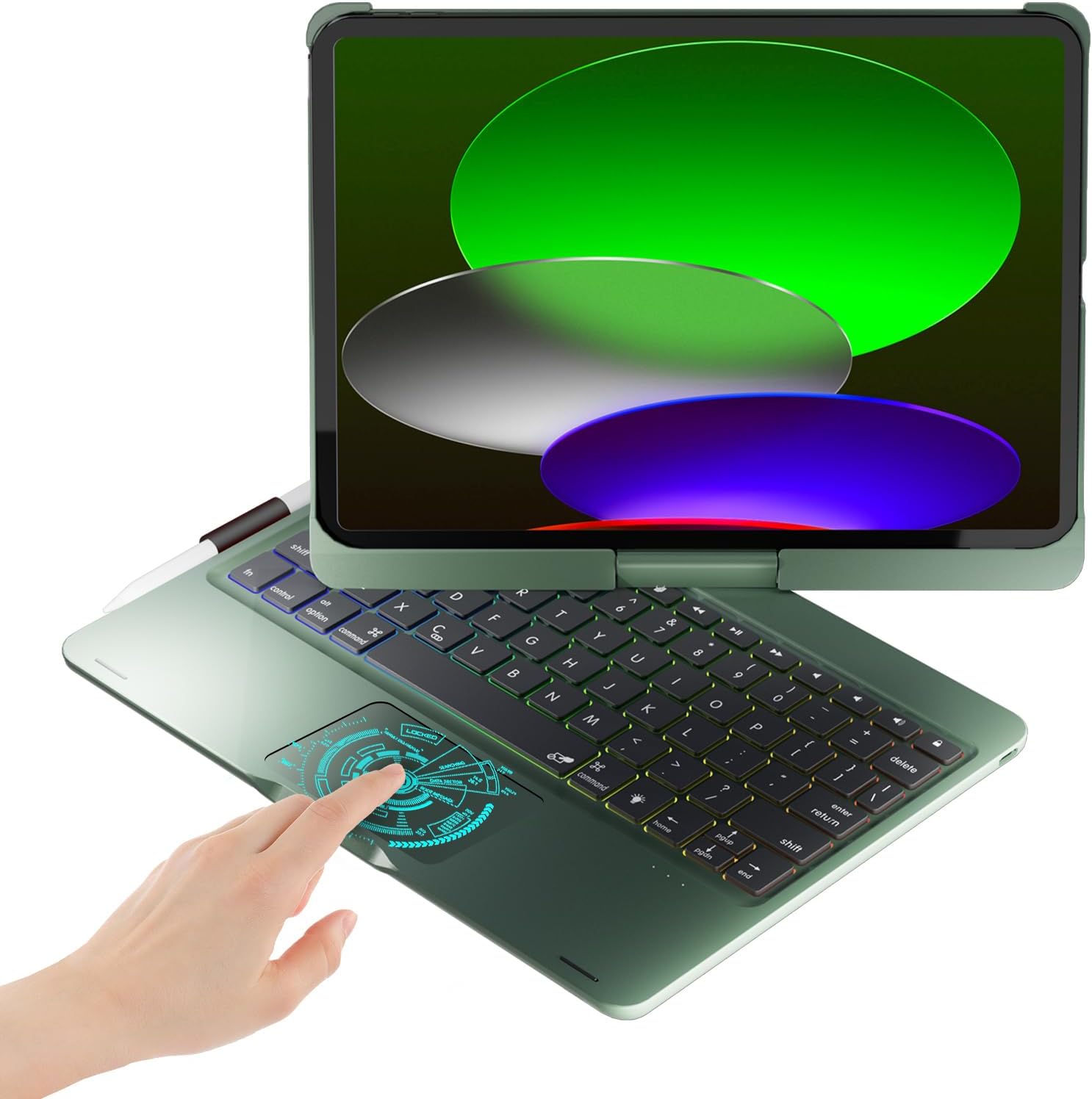 BABG TouchPad Keyboard Case for iPad 10th Generation & Air 11