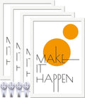 16x24 Picture Frame Set of 4 White 16 x 24 Frame - Clear Plastic