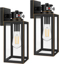 Motion Sensor Outdoor Wall Lights 2-Pack - Dusk to Dawn Bronze