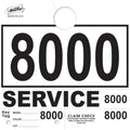 White 4-Part Service Dispatch Tags 8000-8999 - 1,000 Pack