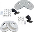 Front and Rear Ceramic Brake Pad and Rotor Kit for 2014-20 Q50/Q60