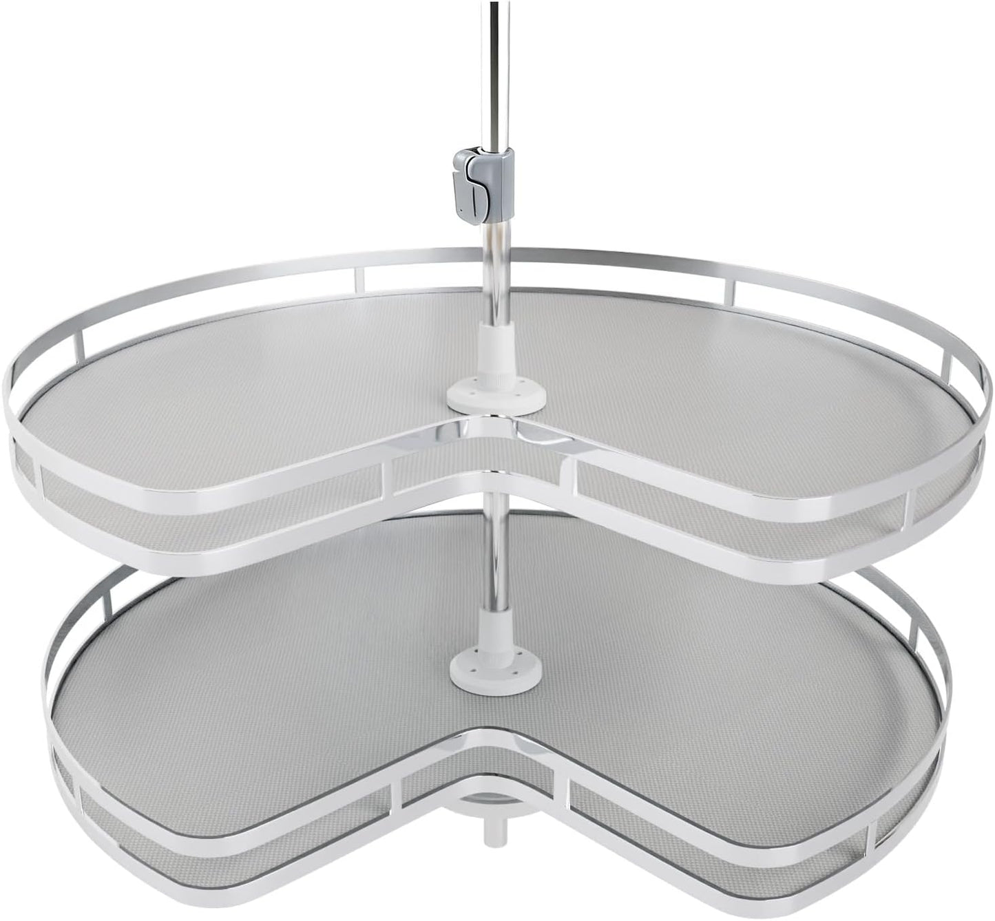 Blind Corner Cabinet Lazy Susan Organizer with Adjustable Height
