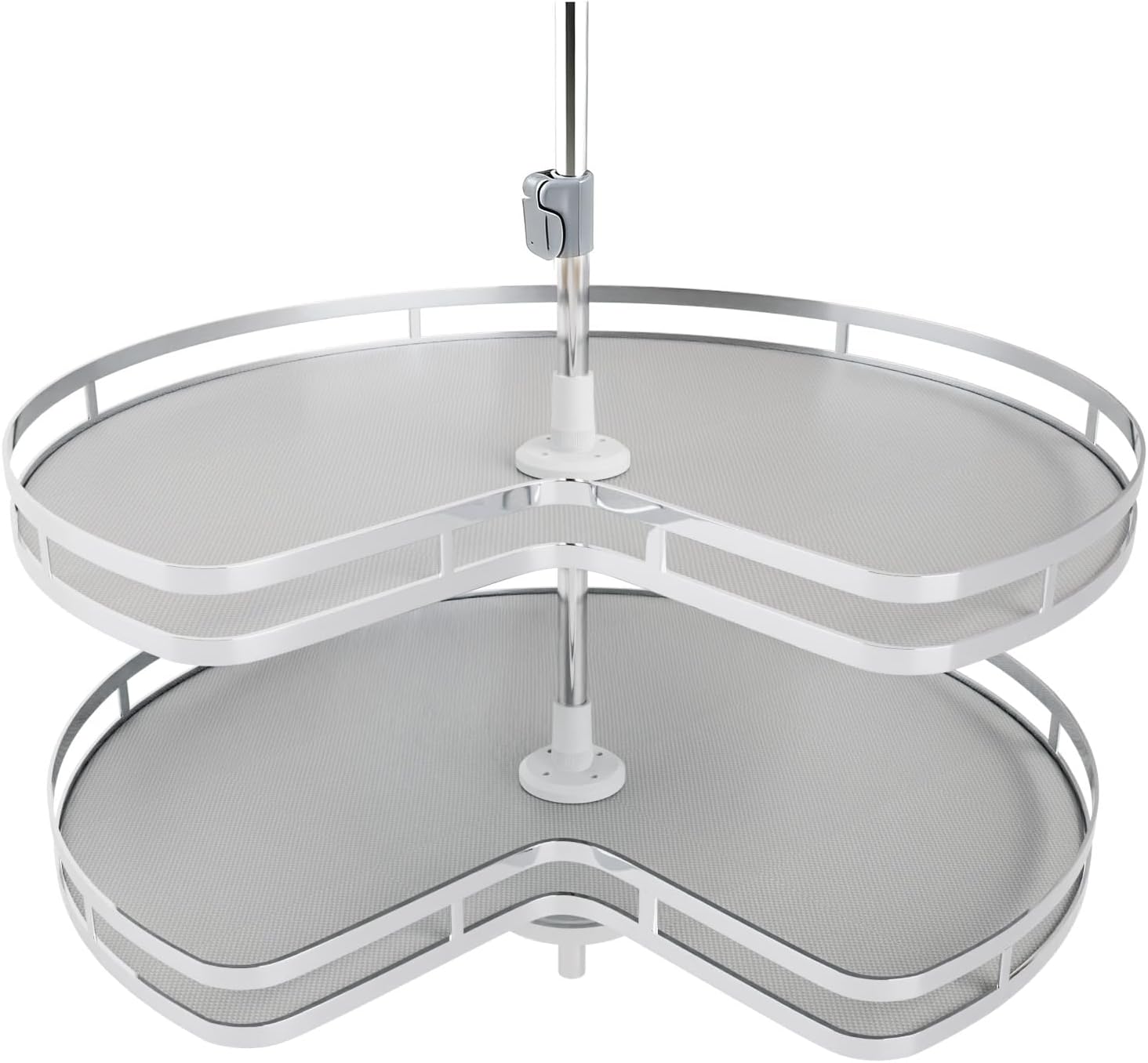 Blind Corner Cabinet Lazy Susan Organizer with Adjustable Height