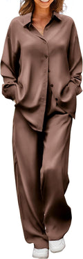 Women's Satin Sleep Set by Ekouaer for Cozy Bedtime