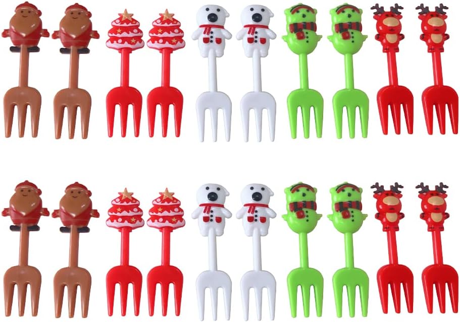 Cute Reusable Christmas Fruit Picks - Make Lunch Fun!
