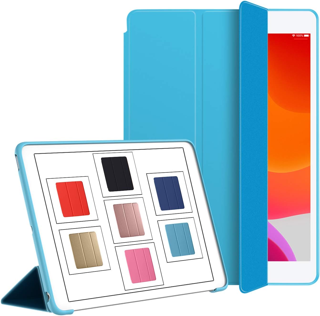DuraSafe iPad Mini 7.9 Inch Case - Sky Blue Soft Silicone TPU