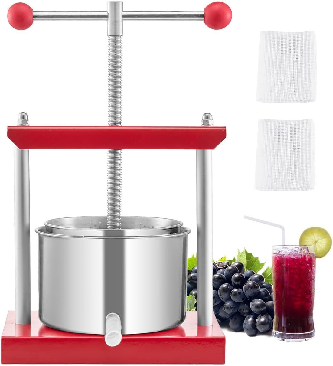 VEVOR 0.8 Gal Fruit Wine Press for Efficient Juice Extraction