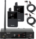 Pro UHF Dual Wireless In-Ear Monitor System - Reliable 180ft Range