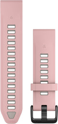 Garmin QuickFit 20mm Black/Pebble Gray Silicone Band - Easy Swap Fit