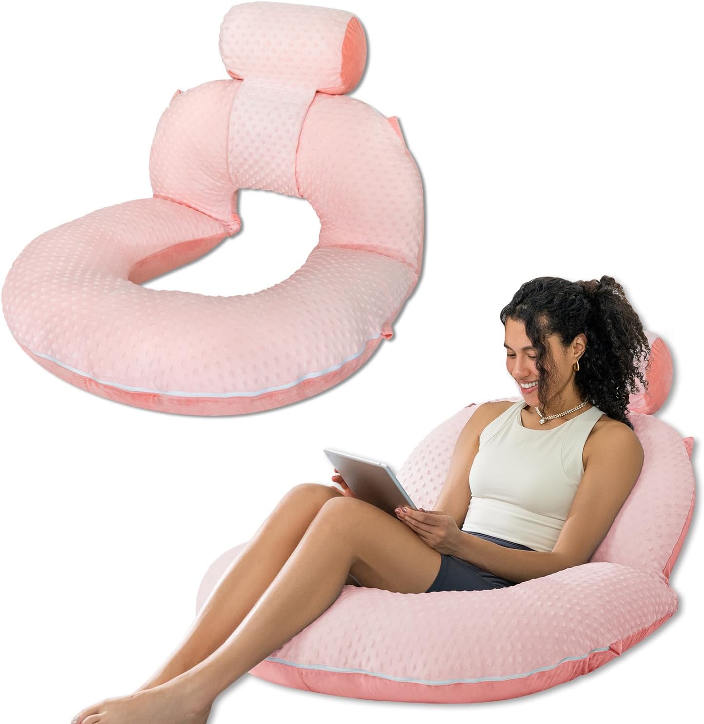 INSEN Reading Pillow for Sitting in Bed, Relax & Nurse Comfort