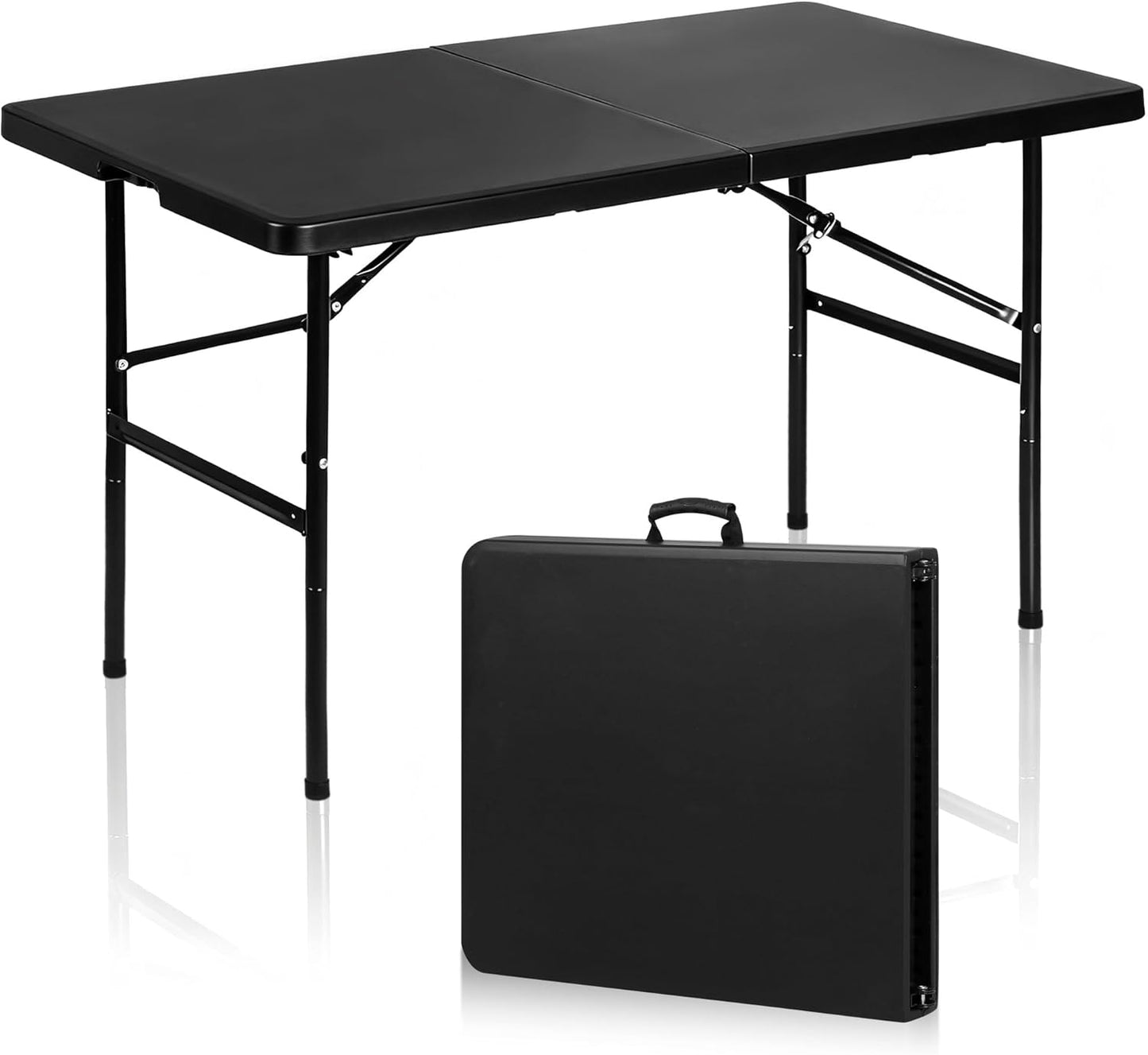 Portable 4 Foot Folding Table for Indoor Outdoor Use