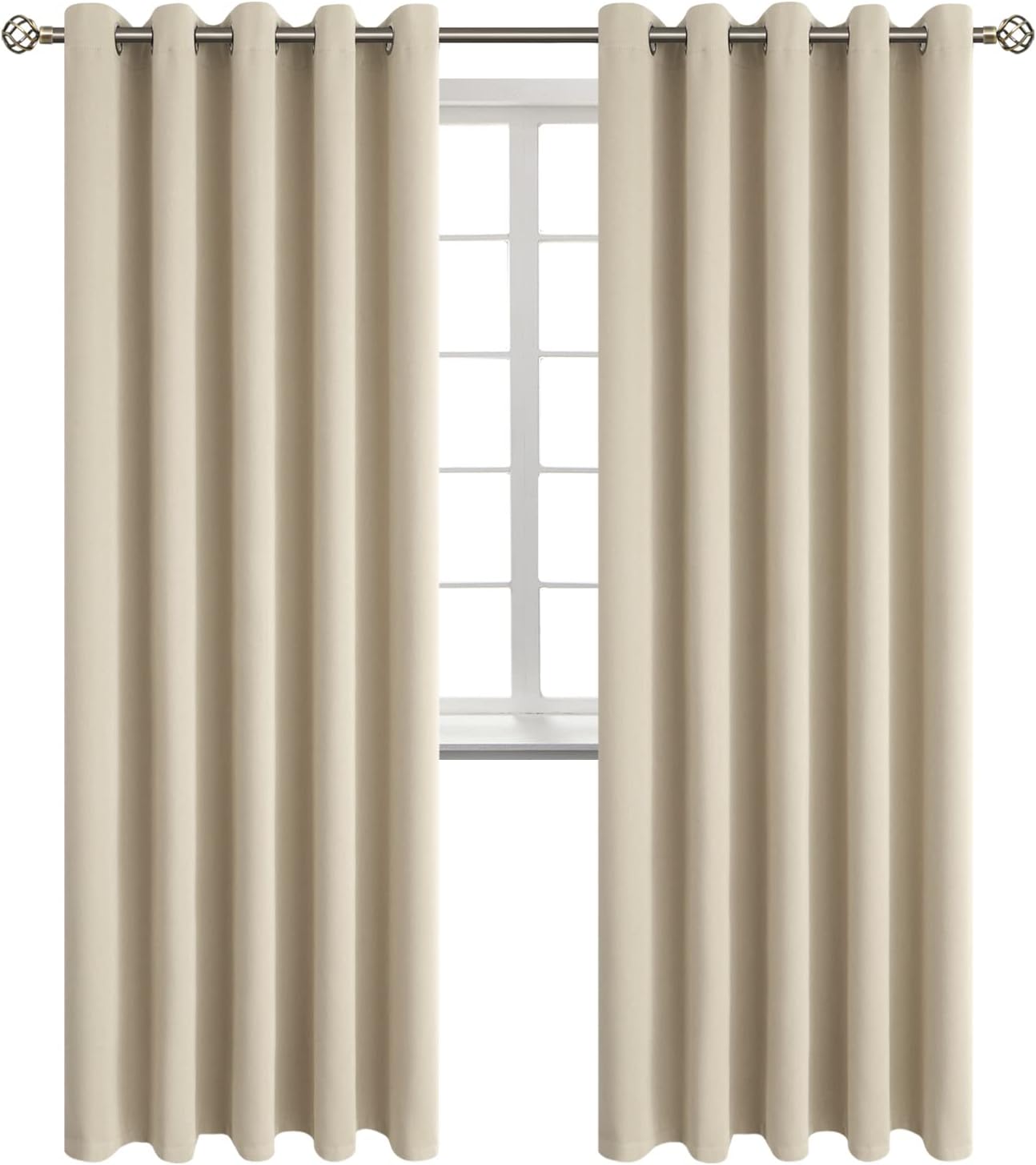 BGment Room Darkening Curtains for Bedroom - 84 Inch Panels