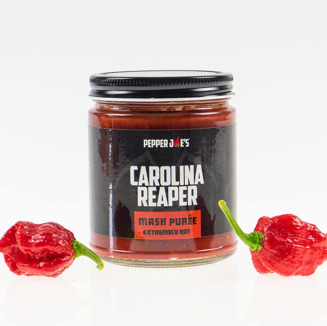 Carolina Reaper Mash 9oz Jar for Cooking and Hot Sauce Making