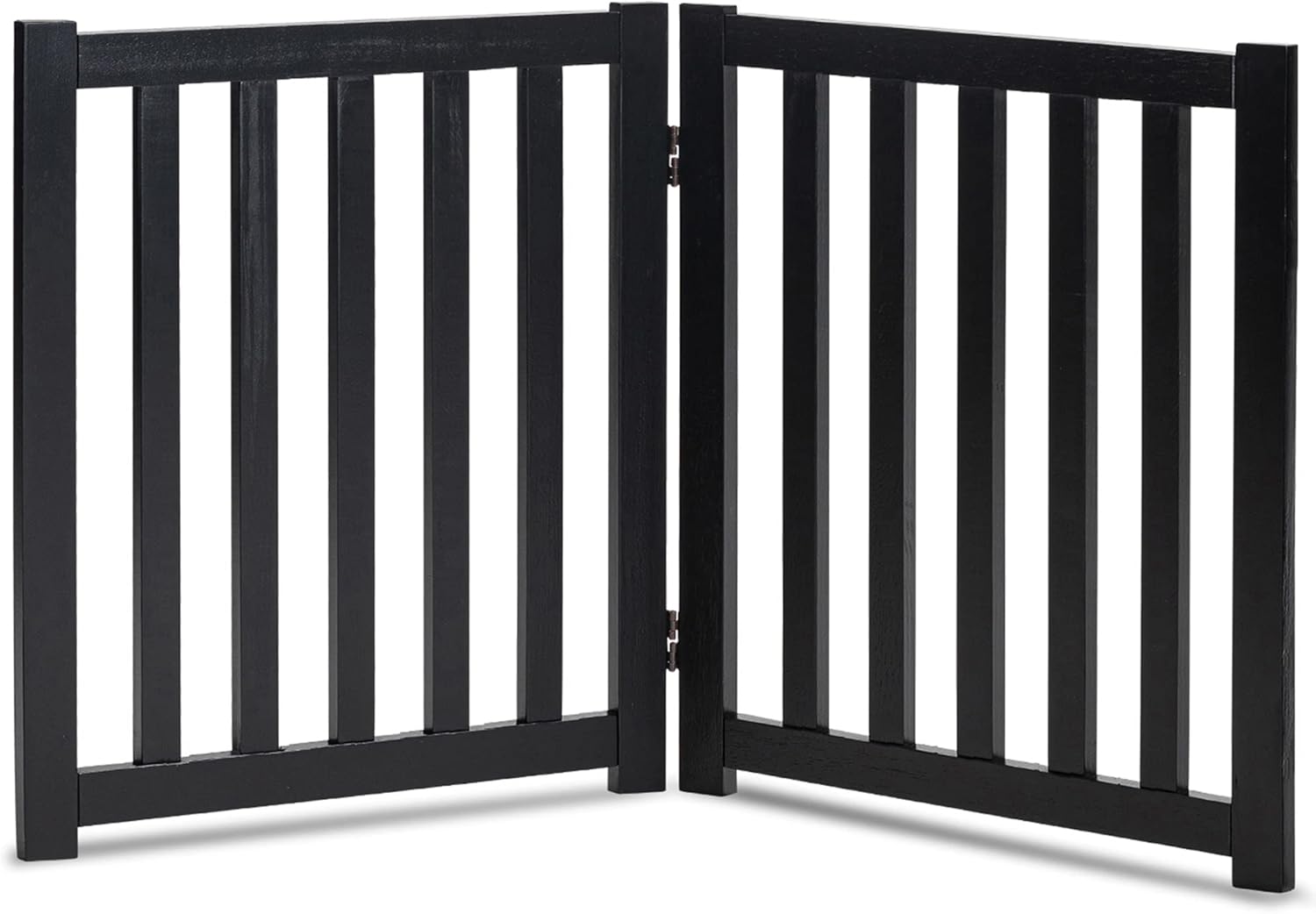 LZRS 2-Panel Wooden Free Standing Foldable Dog Gate for Safety
