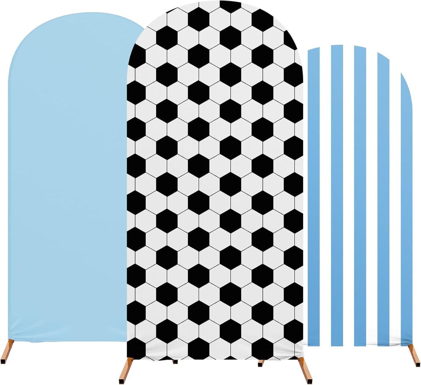Soccer Theme Arch Stand Cover for Birthday Party Decor