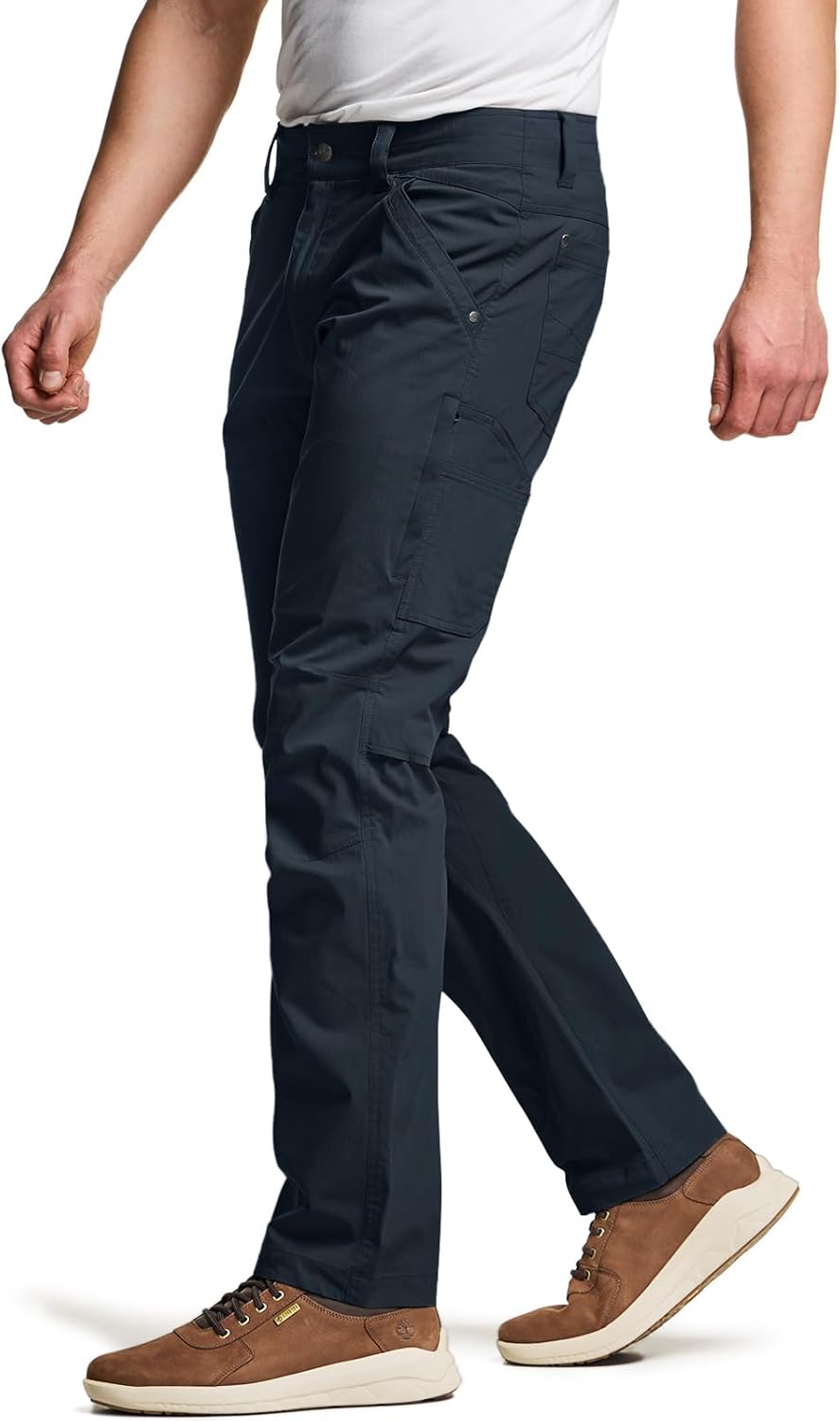 CQR Men's Vent Stretch Pants for Casual and Utility Wear
