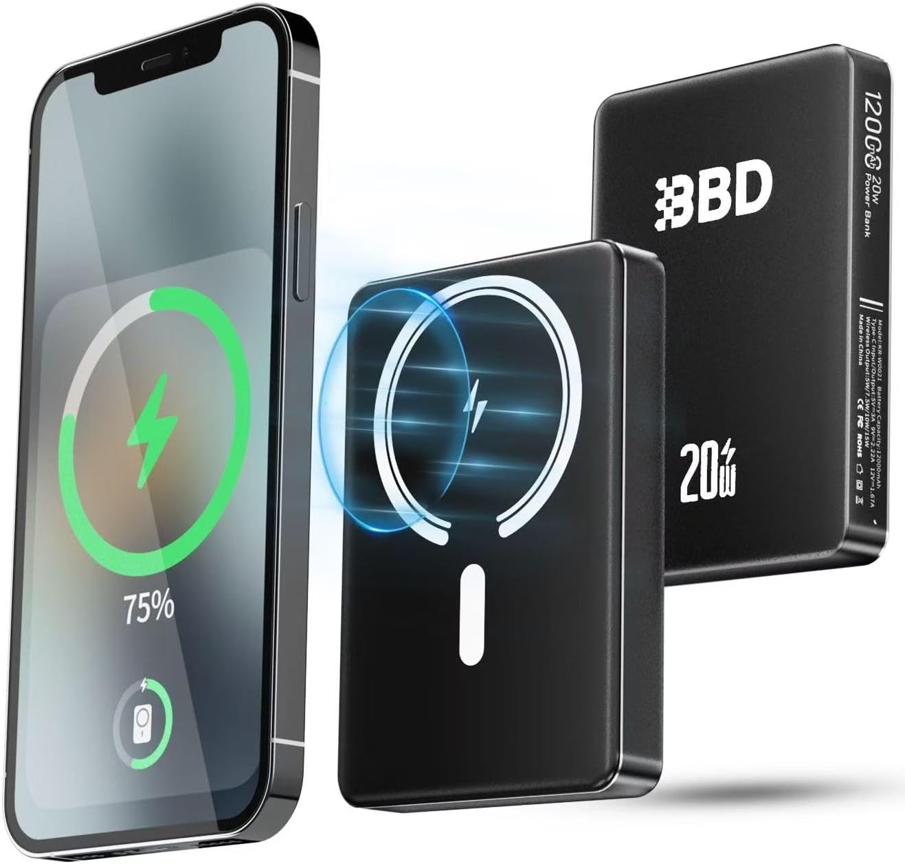 Fast Charge iPhone with BBD 12000mAh Power Bank