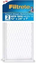 Filtrete 12x24x1 AC Furnace Air Filter MERV 13 - Premium Allergen