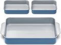 Nonstick Rectangle Baking Pan Set 2x 9in x 6.5in & 1x 9in x 13in