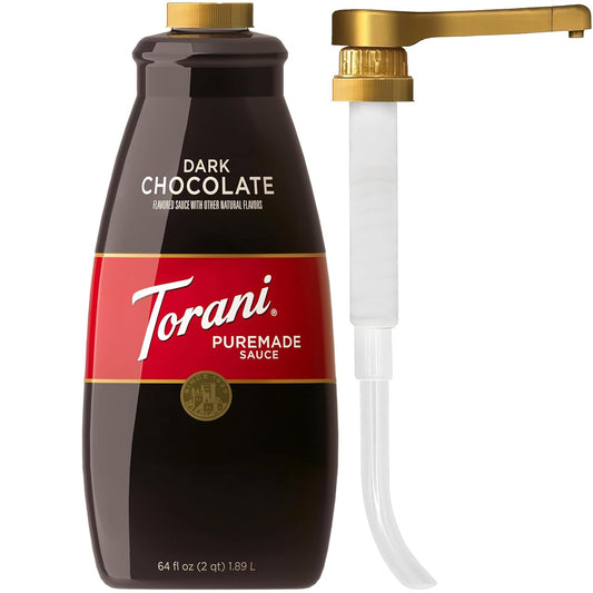 Torani Puremade Dark Chocolate Sauce for Delicious Drinks