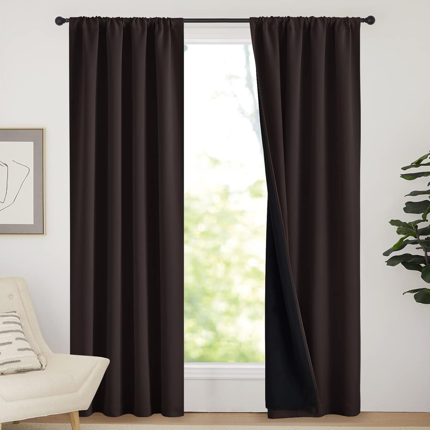 NICETOWN High End Thermal Curtains for Complete Blackout