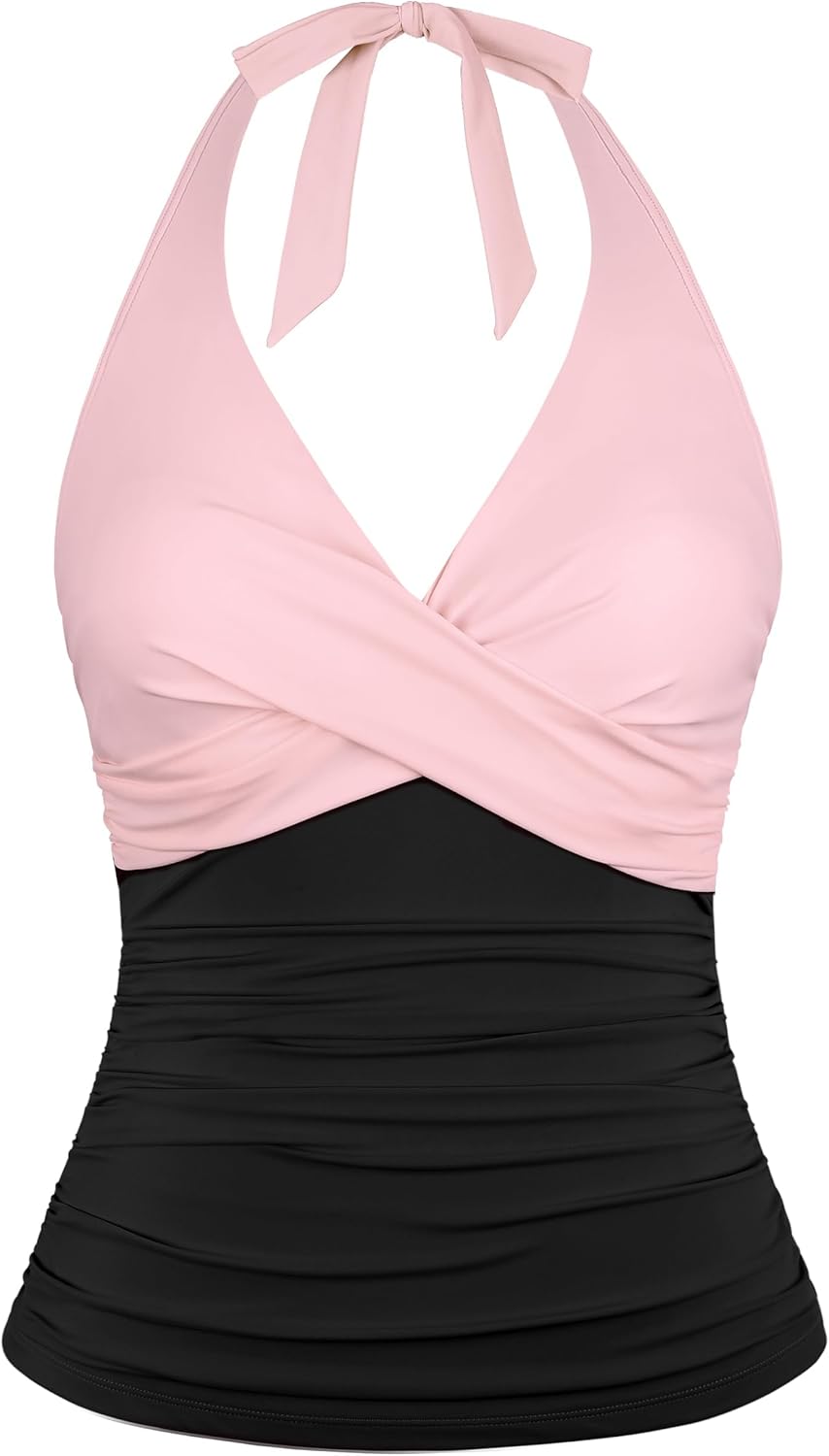 Hilor Women's Underwire Tankini Tops for Stylish Swimwear