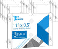 Acrylic Window Sign Holder 8.5x11 Horizontal 8 Pack - Clear Suction