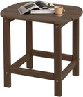 Plawdlik Adirondack Side Table - Weather Resistant Wood-Textured