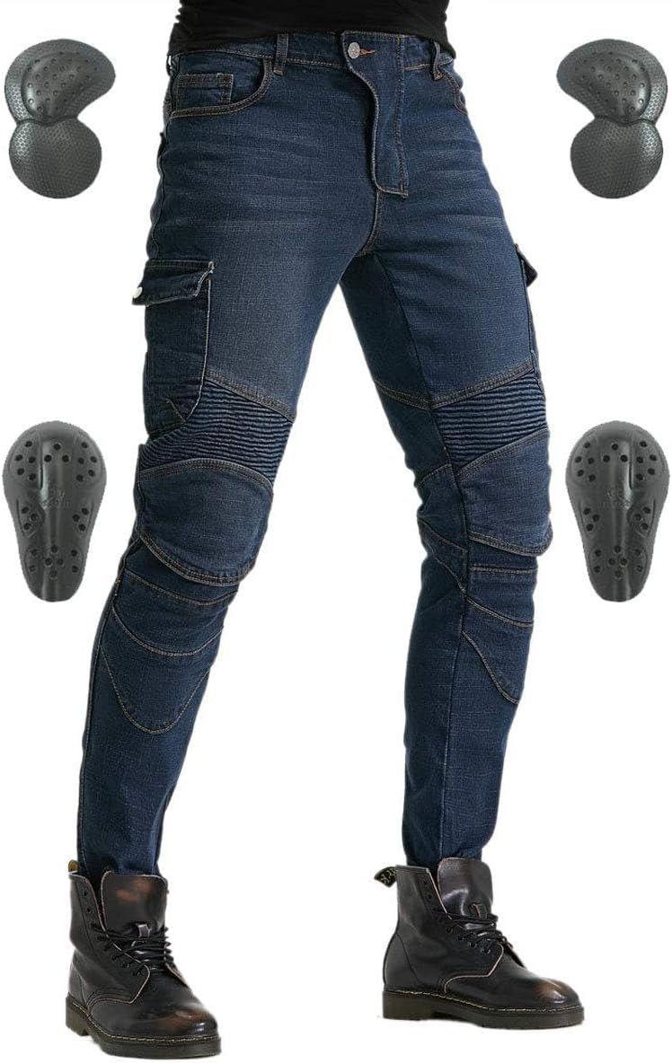 Versatile Durable Motorcycle Pants with Armor for Riders