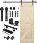 S&Z TOPHAND 30 in. x 84 in. Unfinished Knotty Barn Door - Stainable