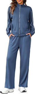 Stylish Women 2 Piece Lounge Sets for Fall Travel Outfits