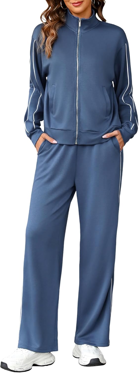 Stylish Women 2 Piece Lounge Sets for Fall Travel Outfits