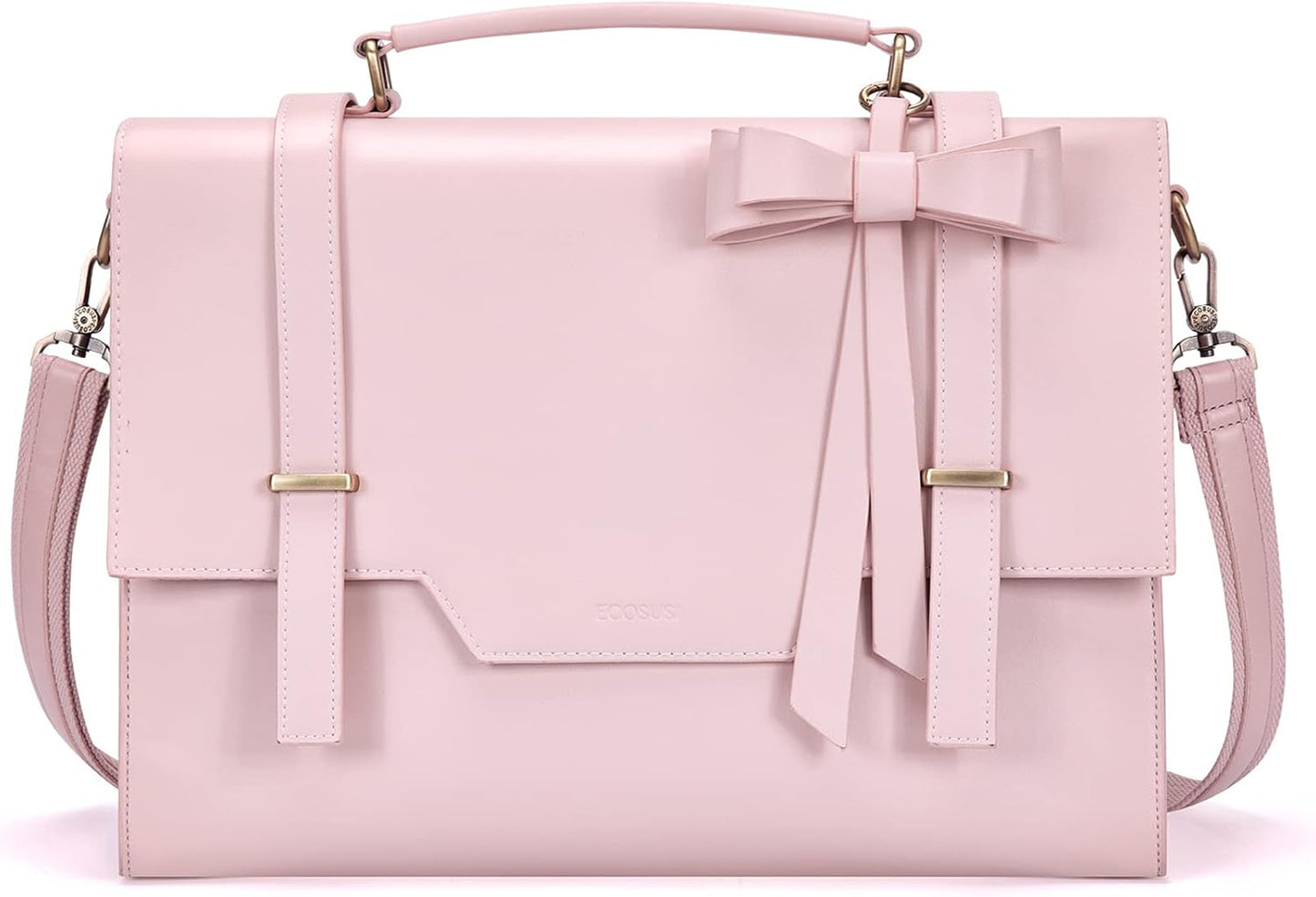 Stylish ECOSUSI Laptop Messenger Bag for Women - 15.6 in