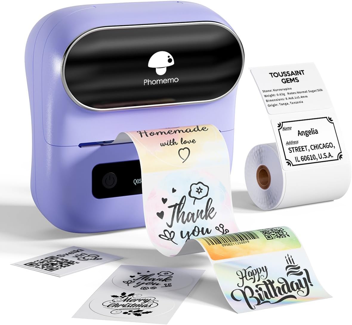 Phomemo M220 Bluetooth Thermal Label Maker for Home and Business