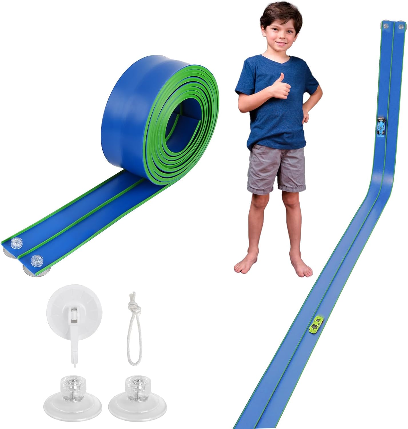 Flexible Race Car Track 15 Ft Starter Set for Creative Play