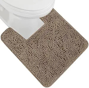 Gorilla Grip Plush Absorbent Shaggy Chenille Bath Rug Mat