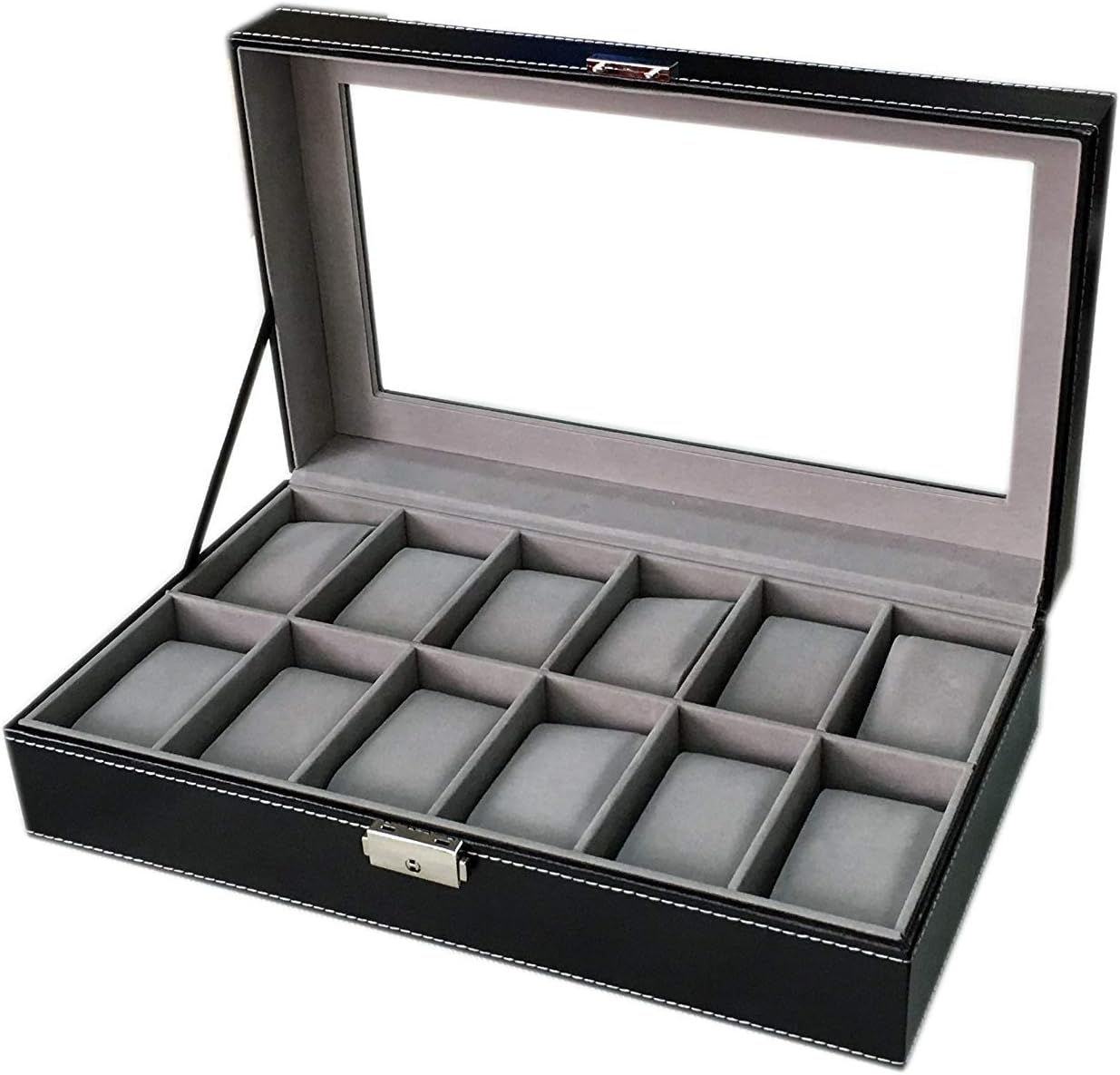Sodynee Large Black Watch Box: Organize with Style!