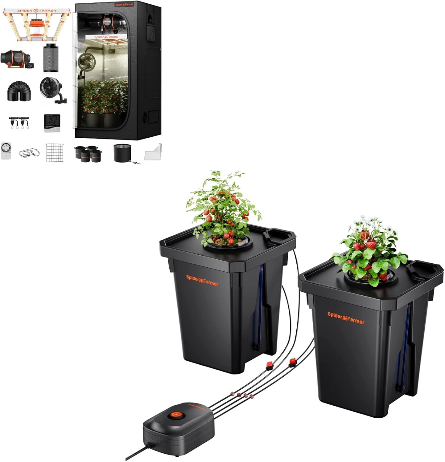 Spider Farmer Hydroponics Grow System + LED Light