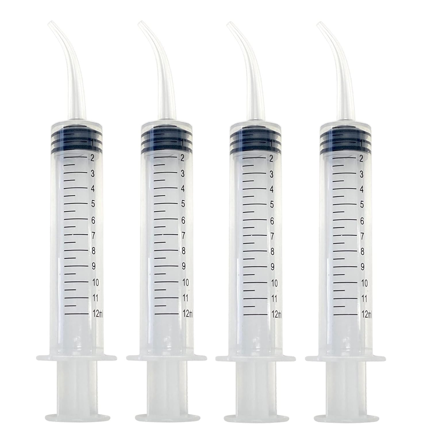 100 Disposable Curved Tip Dental Oral Syringes for Pets & Care