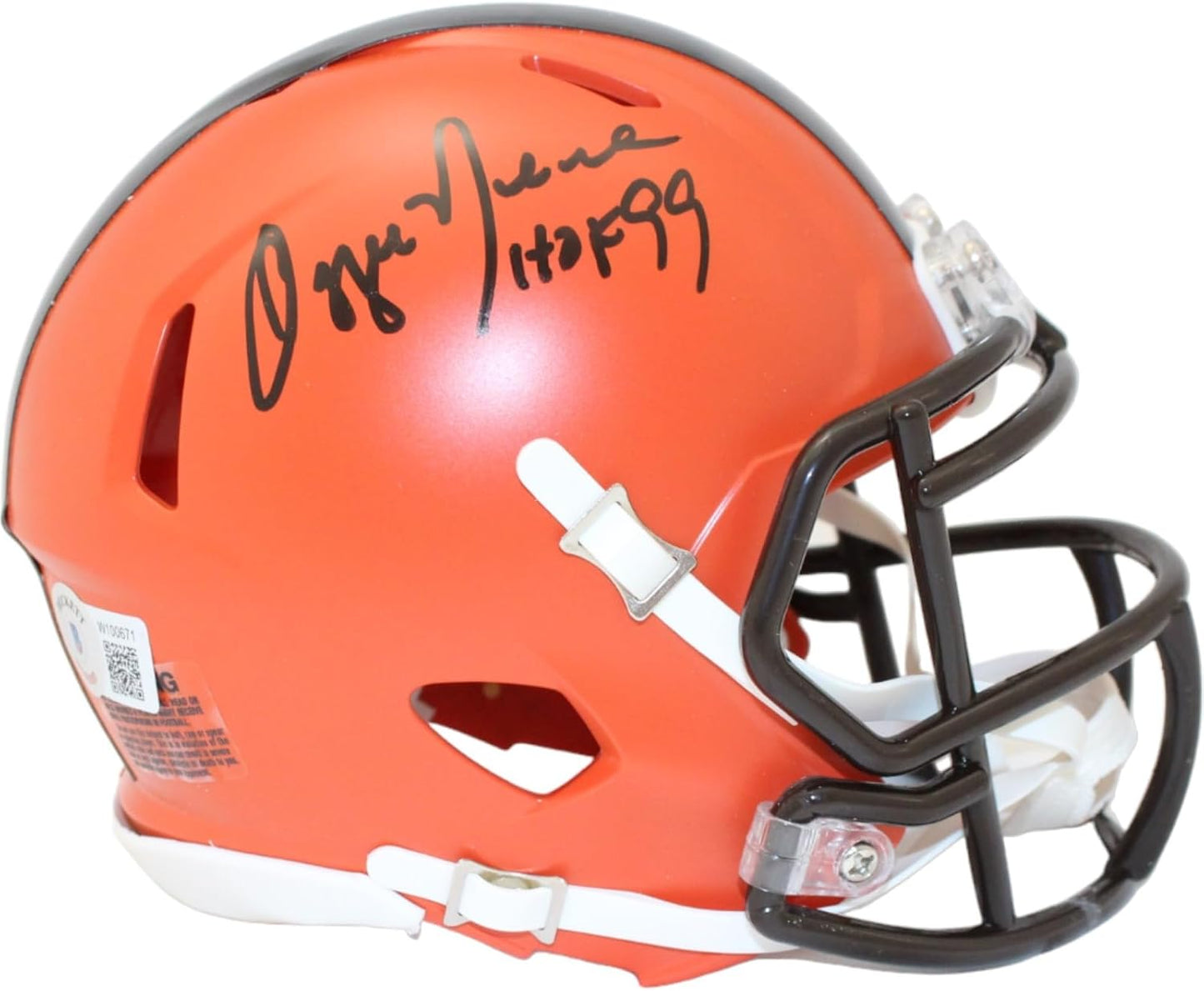Ozzie Newsome Autographed Cleveland Browns Mini Helmet
