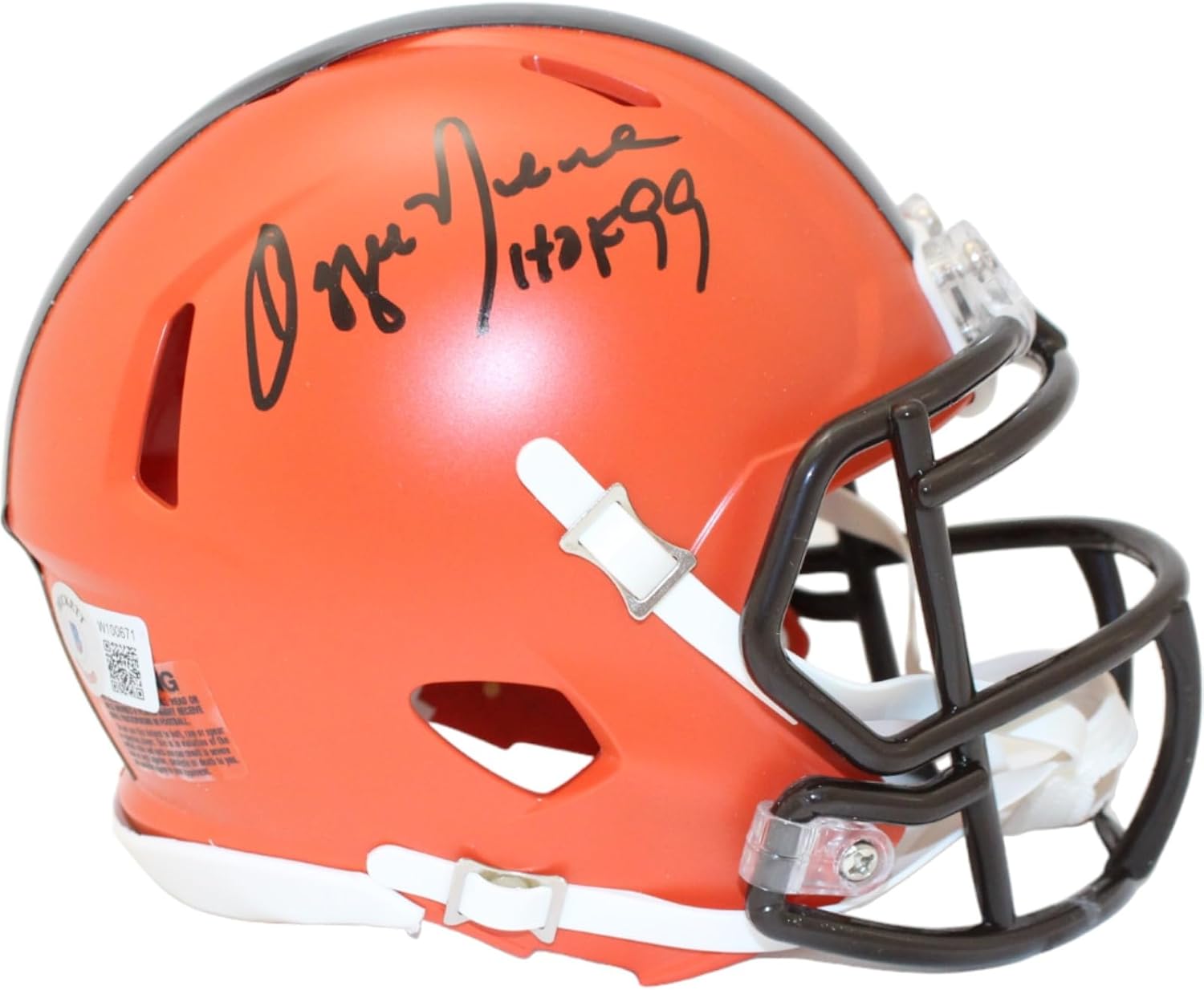 Ozzie Newsome Autographed Cleveland Browns Mini Helmet