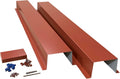 4x4 Barn Red Metal Line Set Cover Kit for Mini Split & Central AC